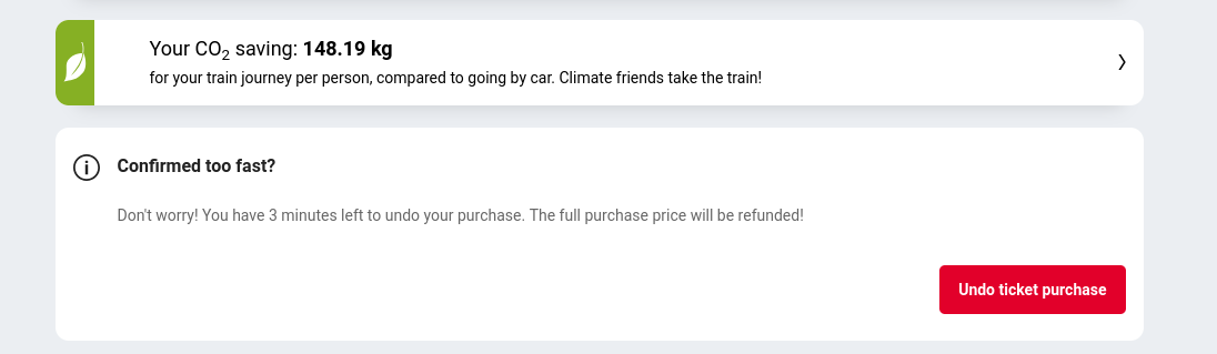 Same as you Save CO2 emissions when travelling by trains